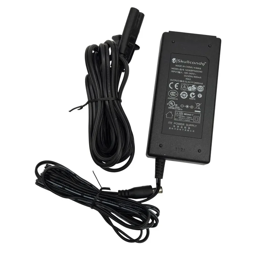 Skullcandy S036BPP1500240 AC Adapter Power Supply 15V 2.4A